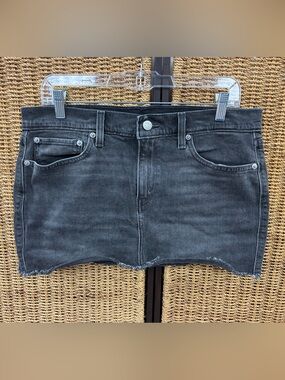 Levi’s 511 Black Wash Denim Mini Skirt Size W30